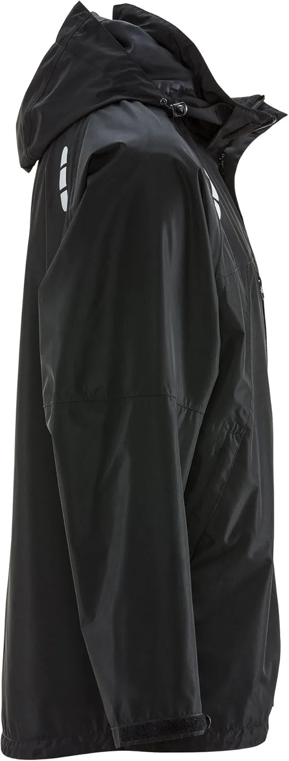 RefrigiWear Lightweight Rain Jacket Wind-Tight Waterproof Raincoat with Detachable Hood