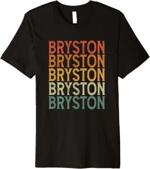 Retro Custom First Name Bryston Premium T-Shirt
