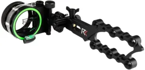 RL-3 Three Pin Bow Sight - .019 Fiber Pin with 1st & 2nd Axis Adjustments and Enclosed Fiber Optic Ring - Black - Right Handed