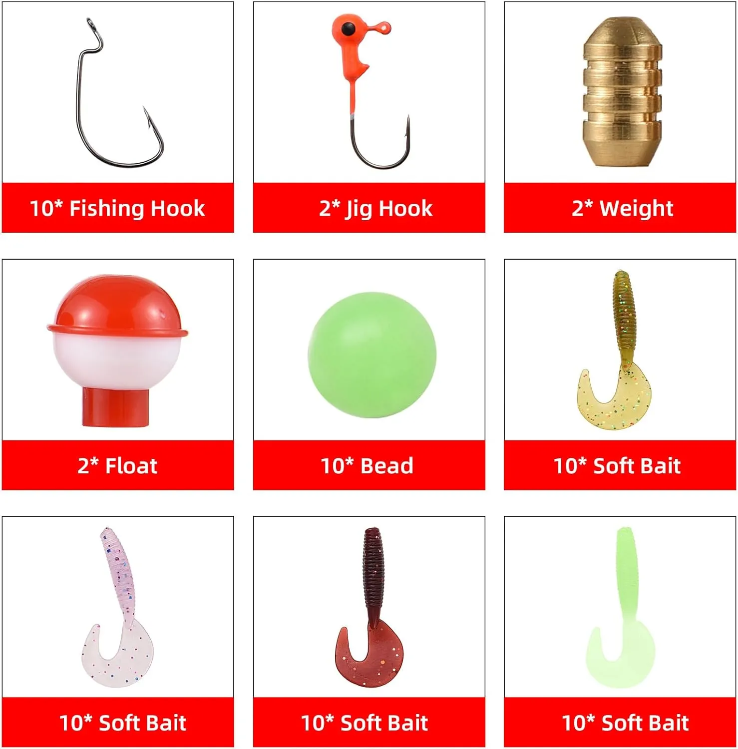 Rod Fishing Pole Telescopic Fishing Rod and Reel Combo Kit with Fishing Lures Fishing Lines Fishing Hooks