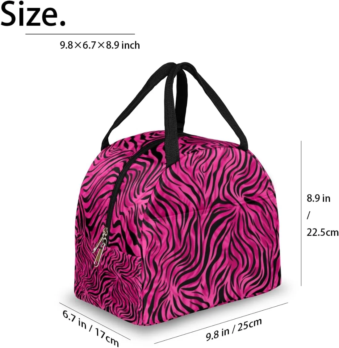 Romance Modern Pattern Lunch Tote Bag Reusable Insulated Bags Waterproof Adult Portable Meal Cooler Pack for Women Men Picnic Office Work Travel