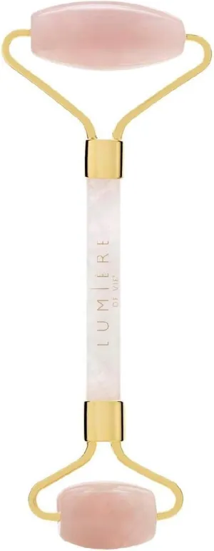 Rose Quartz Roller, Facial Massager, Helps Aid in The Absorption of Treatments into The Skin, Reduces The Appearance of Puffiness & Signs of Aging, Market America (One Roller)