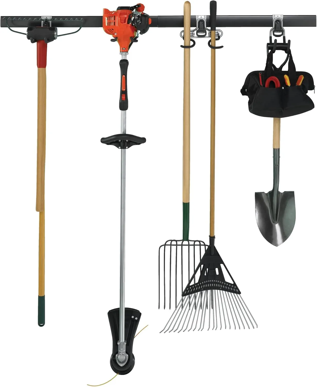 Rubbermaid FastTrack Garage Storage System Tool Hanging Kit, Wall Mount Holder for Garden Lawn Tools/Garage/Home Organization