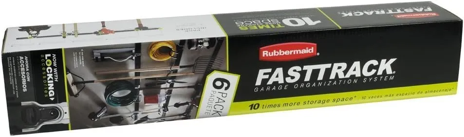 Rubbermaid FastTrack Garage Storage System Tool Hanging Kit, Wall Mount Holder for Garden Lawn Tools/Garage/Home Organization