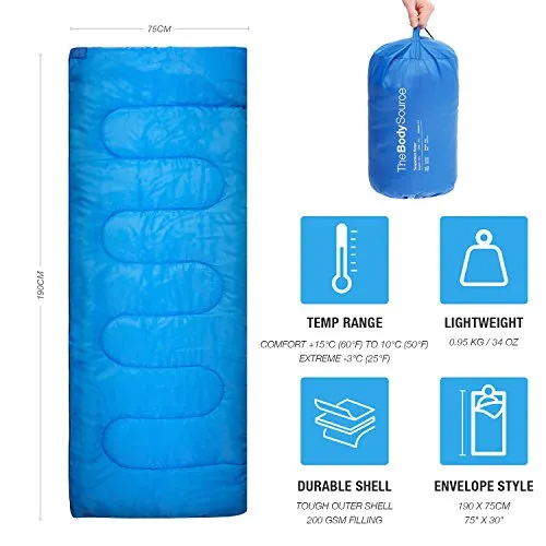 Rynx | Active Era Premium Comfort Sleeping Bag - Warm and Lightweight for Indoor and Outdoor