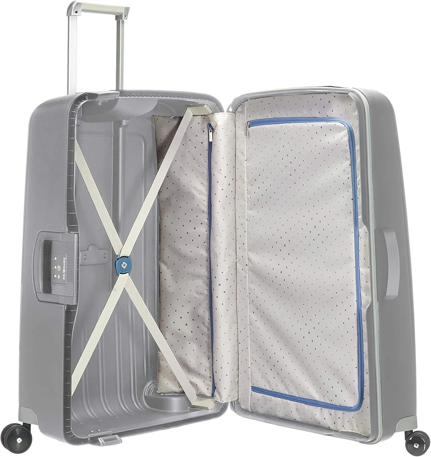 Samsonite Unisex_Adult Spinner, Silver, L (75 cm-102 L)