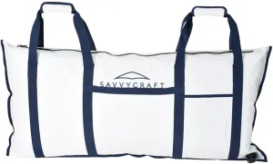 Savvycraft Soft Insulated Fishing Bag, Waterproof Leakproof Fish Storage Insulated Bag with Easy Grip Handles, White 40" L x 20" H
