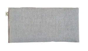 SCENTED Lavender Flax Seed Eye Pillow - 4 x 8.5 - Soft & Soothing Cotton - Naturally Calming Colors - gray charcoal