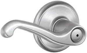 Schlage F40FLA626 Flair Privacy Lever, Satin Chrome