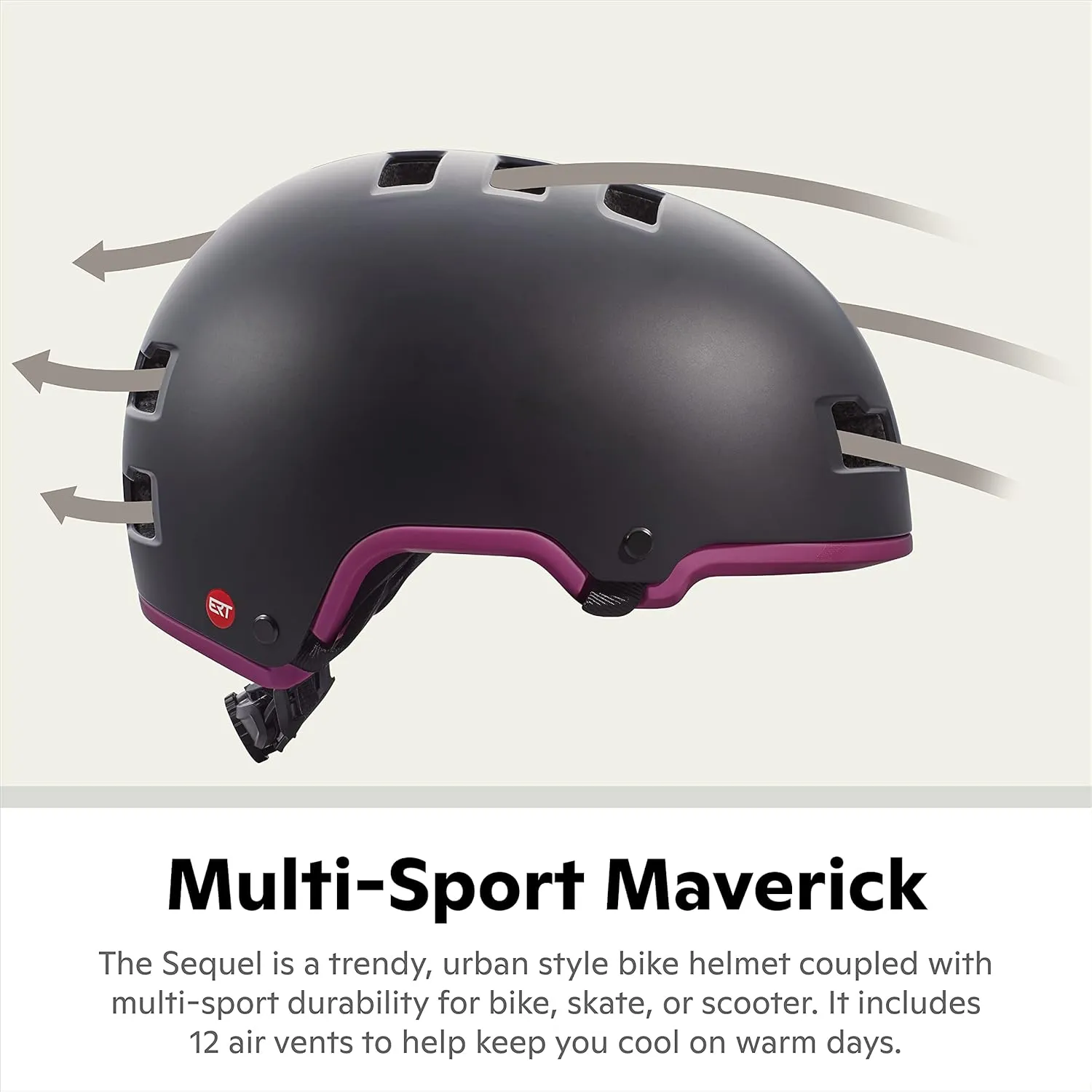 Schwinn Sequel ERT Bike Helmet For Adult Youth Men Women Ages 8 and Up, Can Fit Head Circumference 54-61 cm, With 12 Vents, Removeable/Washable Padding, and Adjustable Locking Strap
