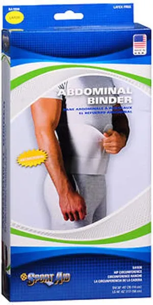 Scott Specialties Sport-Aid Abdominal Binder - SA1930 WHI LGEA - Large, 1 Each / Each