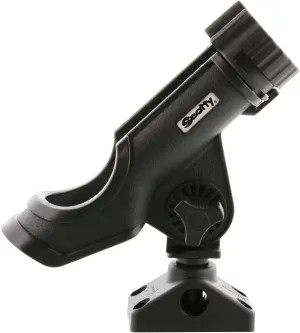 Scotty #230-BK Powerlock Black Rod Holder with #241 Side Deck Mount