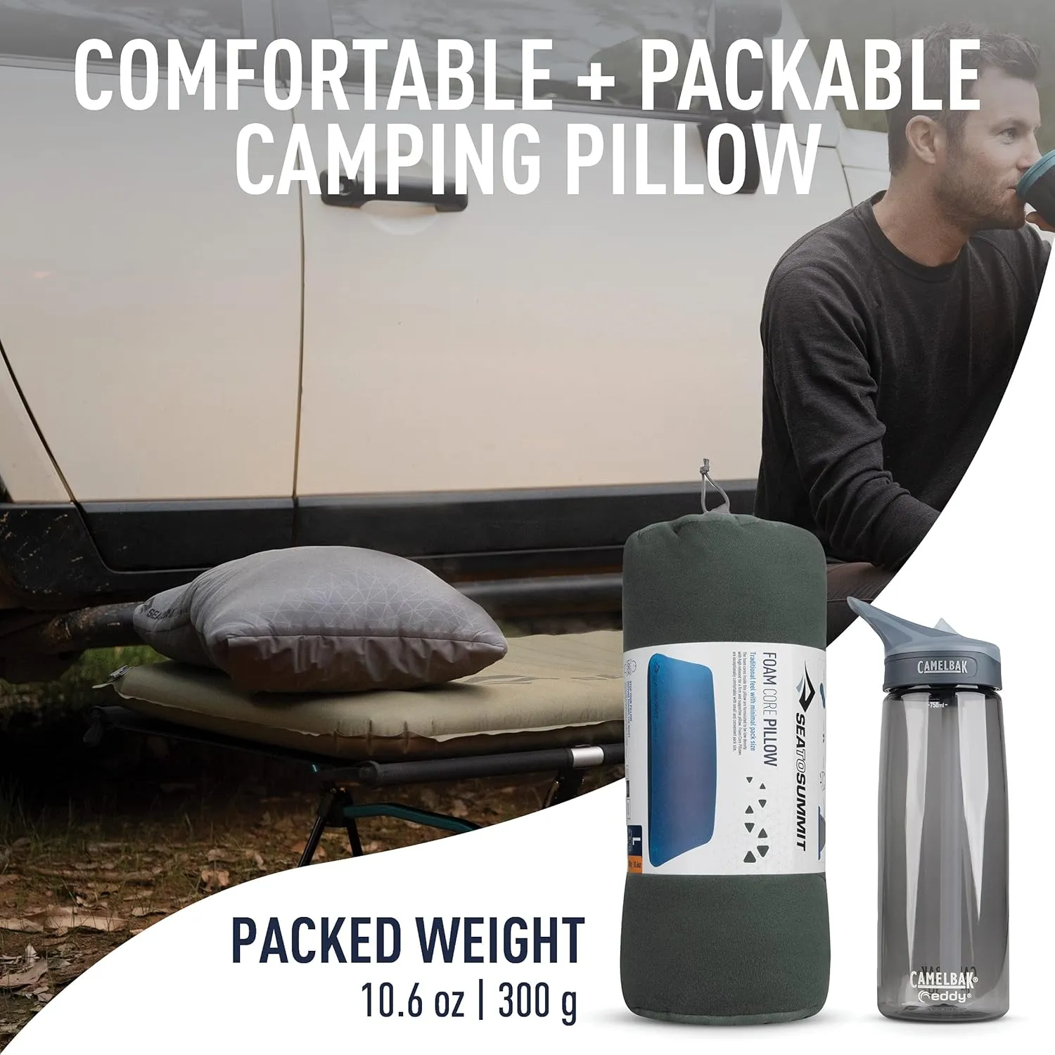 Sea to Summit FoamCore Camping and Travel Pillow