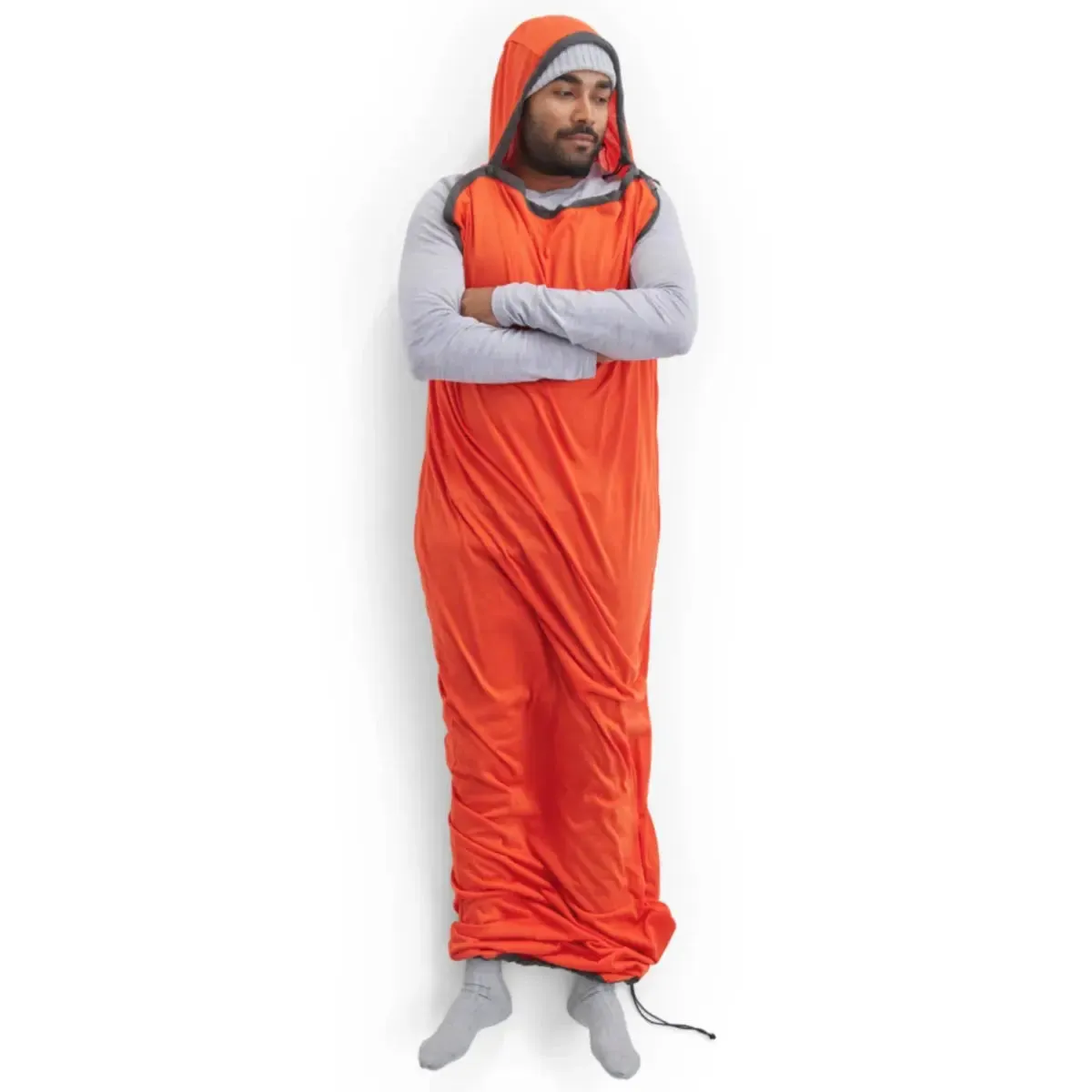 Sea To Summit Reactor Extreme Sleeping Bag Liner - Compact Mummy with Drawcord - Orange