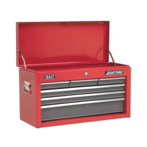 Sealey American PRO® Topchest 6 Drawer - Red/Grey