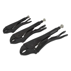 Sealey Locking Pliers Set 3pc
