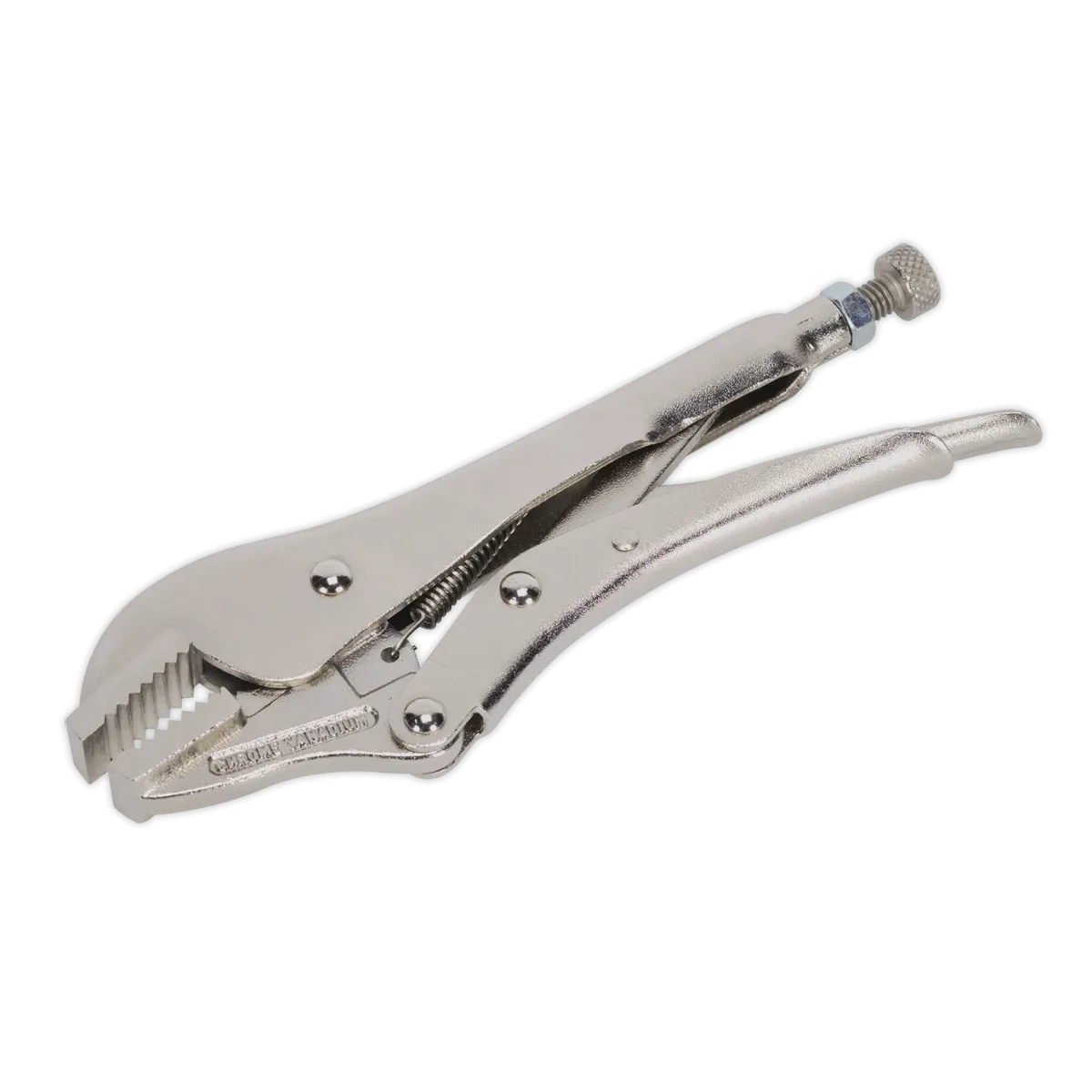 Sealey Premier Locking Pliers Straight Jaws 185mm 0-30mm Capacity