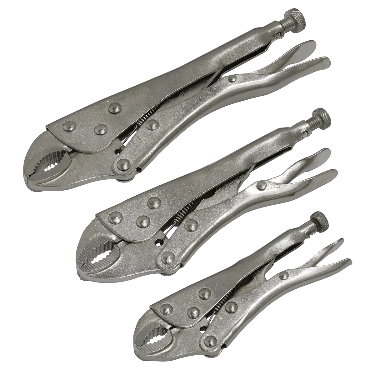 Sealey Siegen Locking Pliers Set 3pc