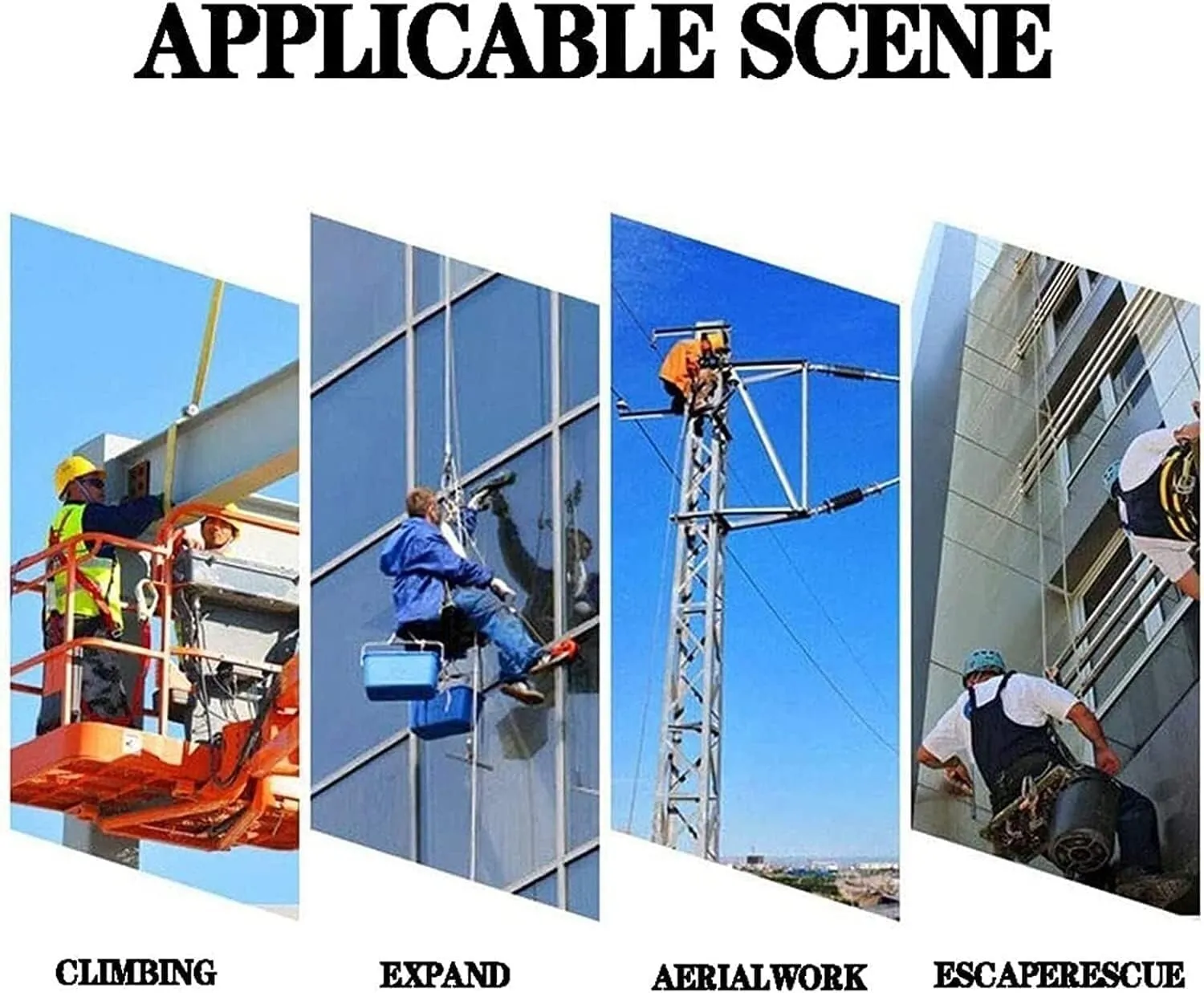 Self-Retracting Lifeline, 20m Fall Protection Safety Lanyard for Roofing & Outdoor Work, Anti-Fall Telescopic Safety Rope, 150kg Capacity