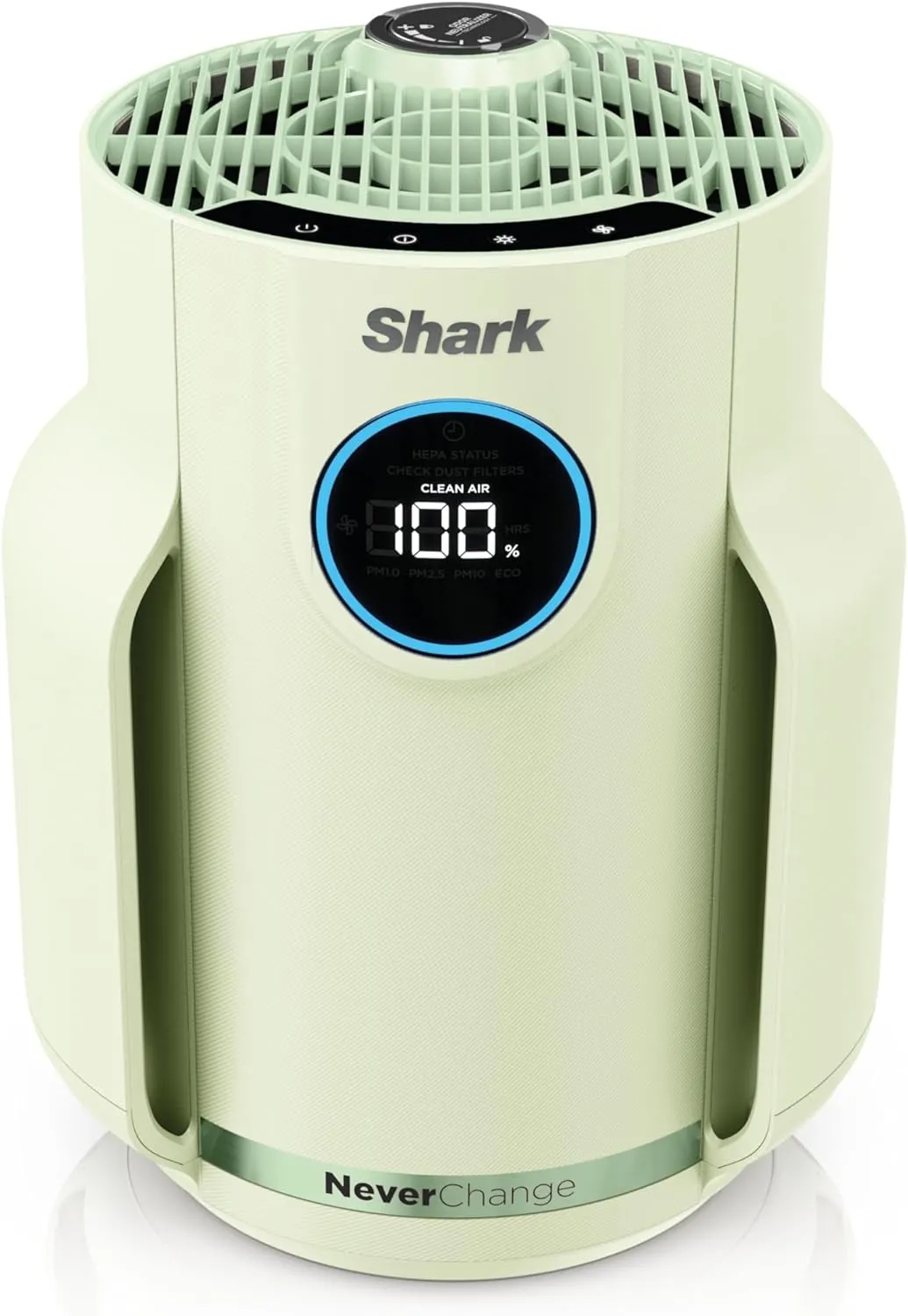 Shark NeverChange Air Purifier Compact Pro with Long-lasting HEPA Exceeding Filtration, Captures Pet Dander, Dust, Smoke, and Allergens, up to 250 sq. ft. for Bedroom, Home Office, Dorm, HP072GN