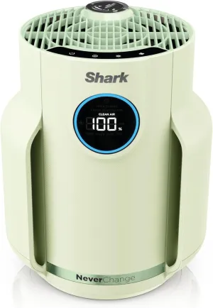 Shark NeverChange Air Purifier Compact Pro with Long-lasting HEPA Exceeding Filtration, Captures Pet Dander, Dust, Smoke, and Allergens, up to 250 sq. ft. for Bedroom, Home Office, Dorm, HP072GN