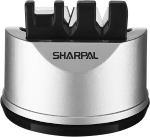 SHARPAL 191H Pocket Knife & Scissors Sharpener, Kitchen Chef Sharpening Tool for Straight and Serrated Knives – Repairs, Restores, and Sharpens Blades