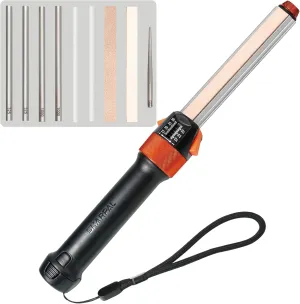 SHARPAL 210N TRANSFOROD 11-In-1 Adjustable Angle Knife Sharpener with Monocrystalline Diamond & Ceramic Rods, Tapered Rod & Leather Strops, Portable Knife Sharpening Tool Kit for Hunting & Outdoors