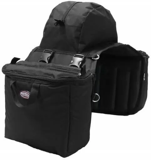 Showman Heavy Nylon Saddle Bag w/Insulated & Detachable Side Coolers