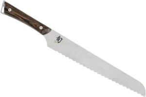 Shun Kanso 9" Bread Knife, Handcrafted Japanese Serrated Knife, AUS10A Stainless Steel Blade, Tagayasan Handle, Slicing Tool for Professional and Home Chefs