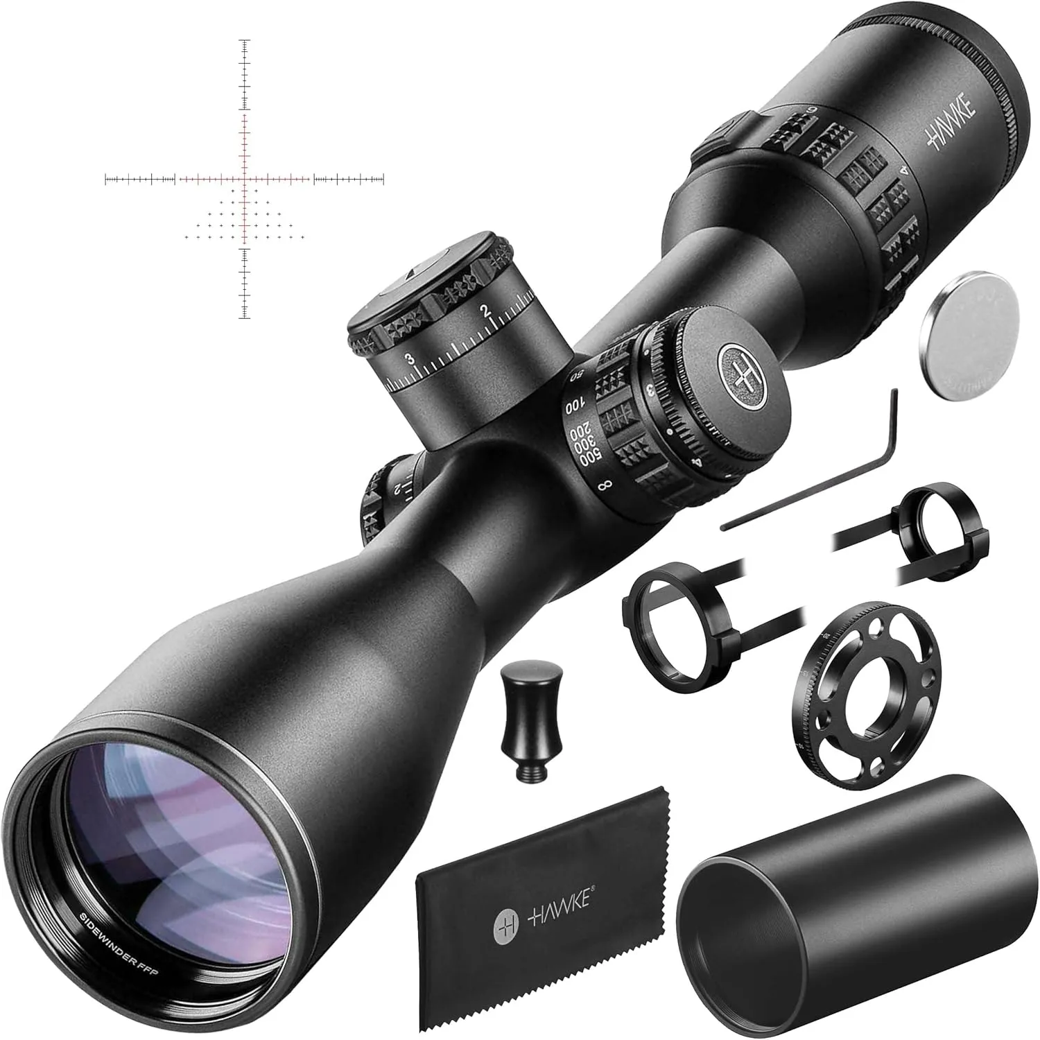 Sidewinder 30 Riflescope 4-16X50FFP Mil Dot   FFP