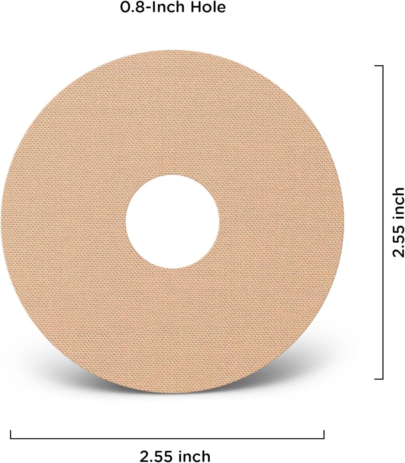 SIMPATCH Universal Adhesive Patch, 0.8-Inch Hole - Pack of 30 - Multiple Colors Available (Beige)