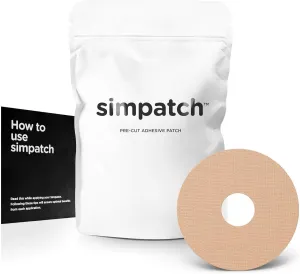 SIMPATCH Universal Adhesive Patch, 0.8-Inch Hole - Pack of 30 - Multiple Colors Available (Beige)