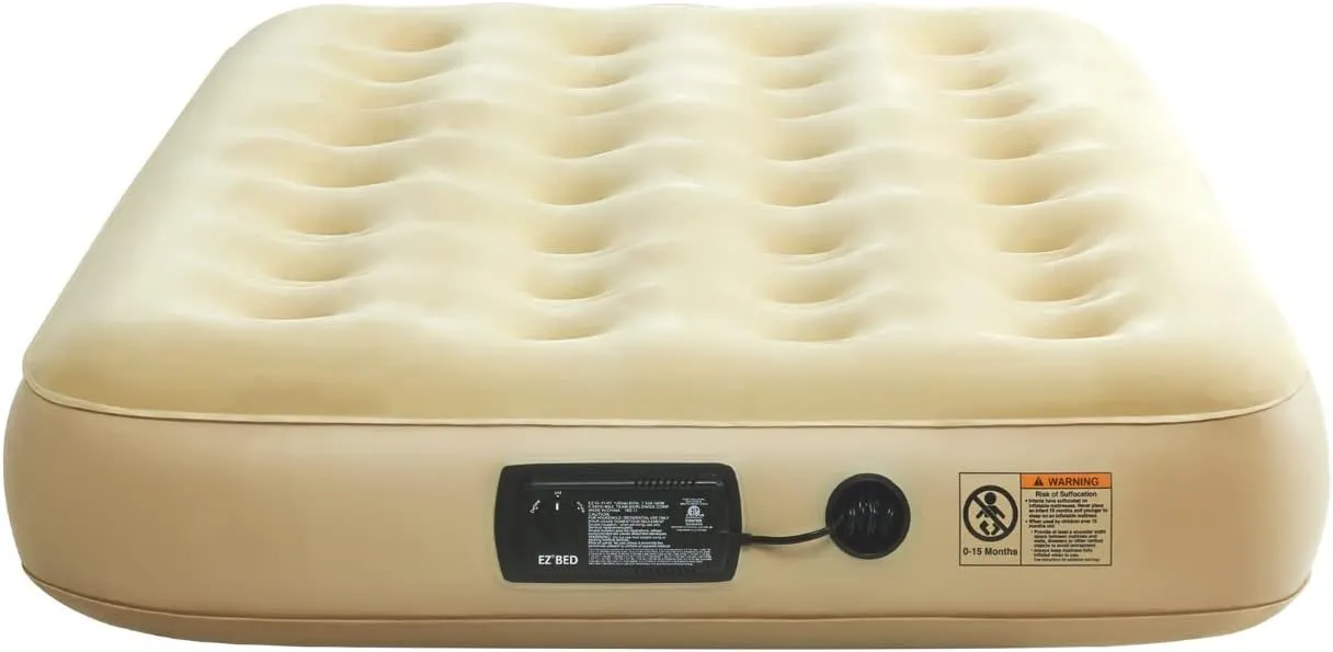 Simpli Comfy Twin Replacement Air Mattress with Built-in Pump – Compatible with EZ Bed, Use Alone or with Frame, Fast Inflation, Portable and Easy Storage