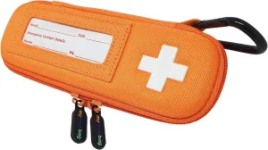 Single Epipen Holder | Hardcase Insulated Epipen Case | Highly Visible and Noticeable EpiPen Carrier Bag in Case of an Emergency | Bright Orange Epipen Carry Case Insulated Pouch