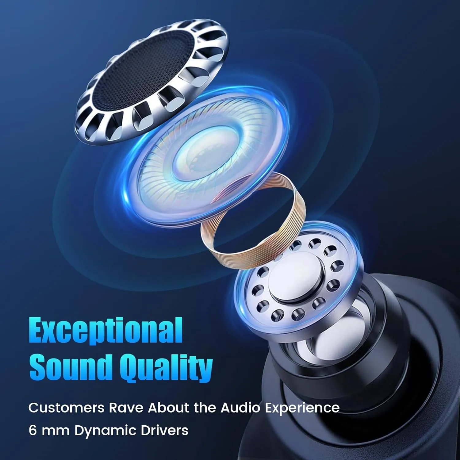 Sleep Earbuds for Side Sleepers Wireless Earbuds Comfortable Noise Blocking LED Power Display Music Sleep Dual Mode for Sleeping Working Hiking (Black)