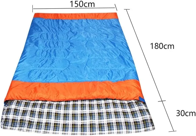 Sleeping Bag Adult Indoor Lunch Sleeping Bag Spring and Autumn Camping Cotton Sleeping Bag