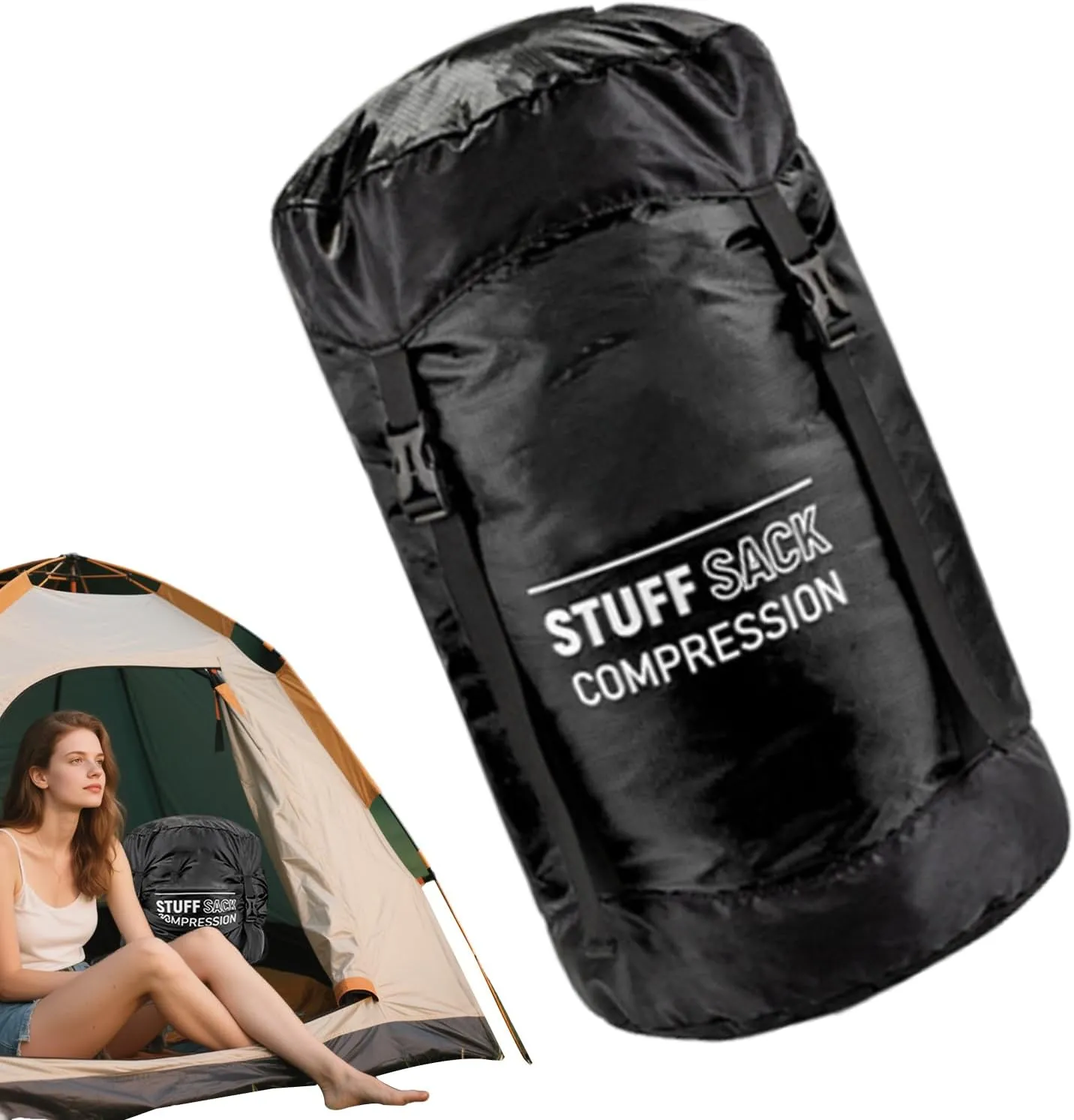 Sleeping Bag Compression Sack,Waterproof Compression Dry Bag - Reusable Hiking Supplies, Quick-Dry Storage Pack for Travel Packing
