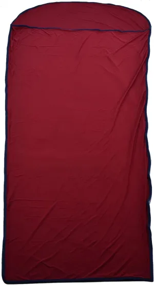 Sleeping Bag Liner, 200x80cm Ultralight Multifunctional Elastic Sleeping Sack Lightweight Breathable Cotton Liner for Picnic Hiking Outdoor Camping(Dark Red)
