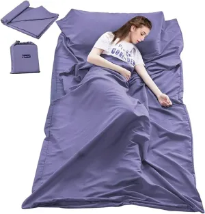 Sleeping Bag Liner Camping Sheets Travel Sheets for Hotel Lightweight Hotel Sheet Compact Sleep Bag Sack Breathable Travel Sleeping Bag for Hotels Camping Youth Picnic Adult Compact Sacks