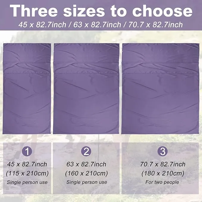Sleeping Bag Liner Camping Sheets Travel Sheets for Hotel Lightweight Hotel Sheet Compact Sleep Bag Sack Breathable Travel Sleeping Bag for Hotels Camping Youth Picnic Adult Compact Sacks