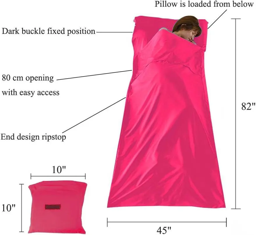 Sleeping Bag Liner Cotton Lightweight Travel Sleep Sack Sleeping Sheet for Adults Camping Hiking Picnic Travel Hotel Backpacking