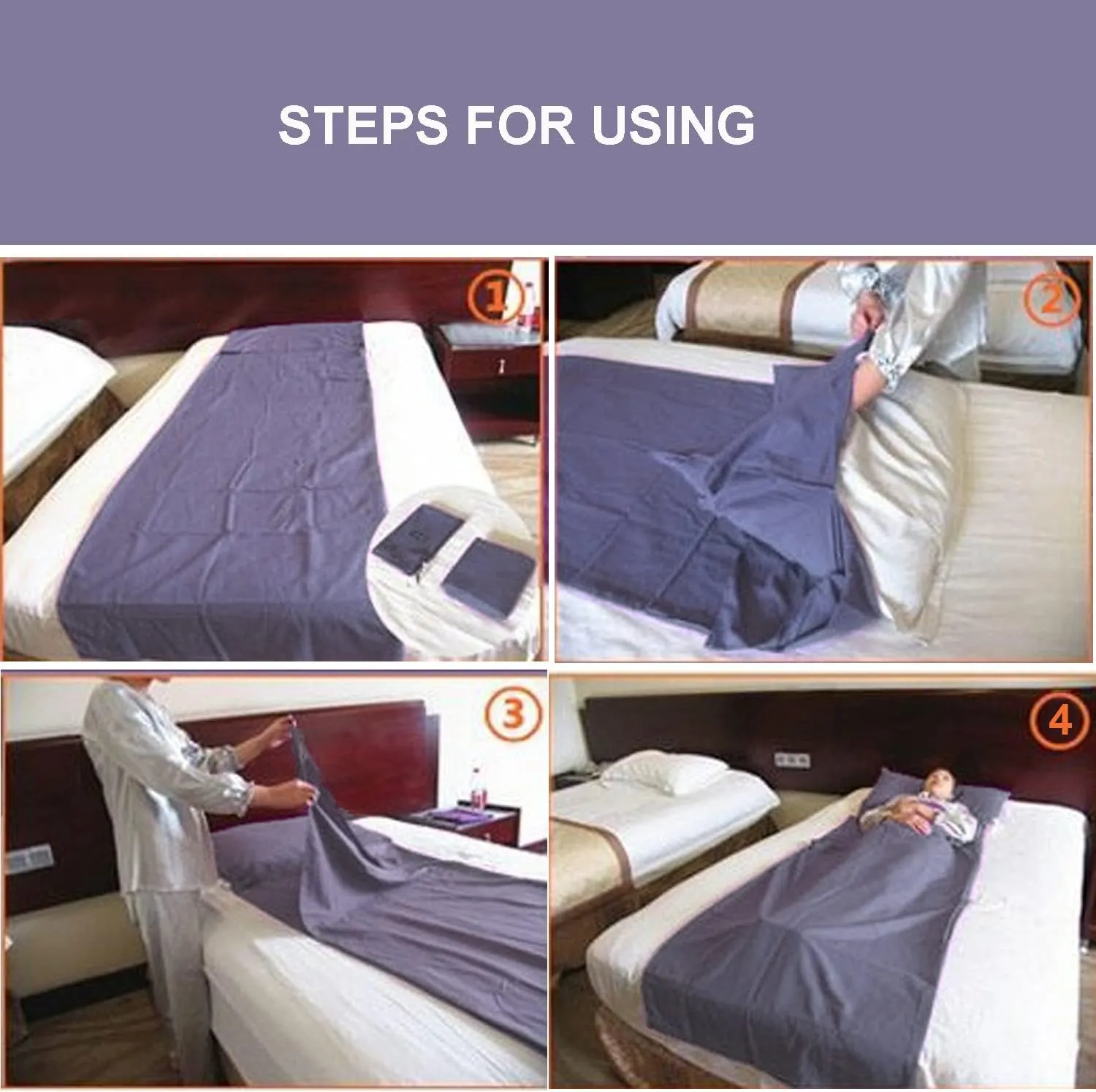 Sleeping Bag Liner Portable Travel Sleeping Sack Sheets Lightweight and Compact Camping Sheets for Adults Comfortable Liners for Traveling Hotel Camping Picnic Hostels Backpacking