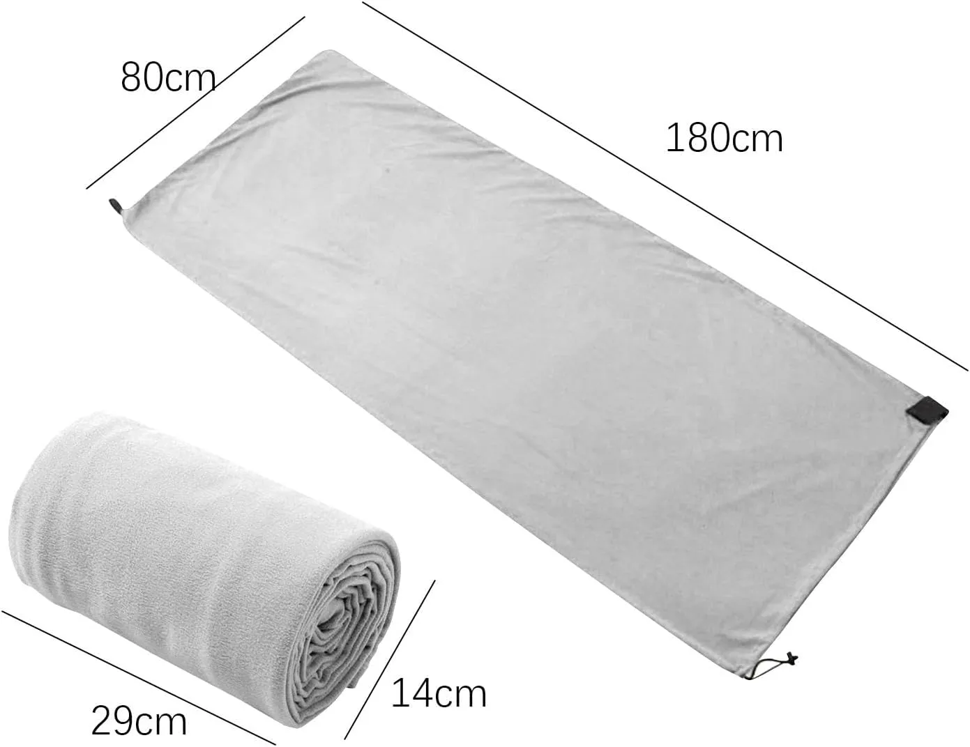Sleeping Bag Liner Sleep Sheet with Zipper Backpacking Blanket Washable Compact for Outdoor Indoor Used Versatile 71inch Long Comfortable