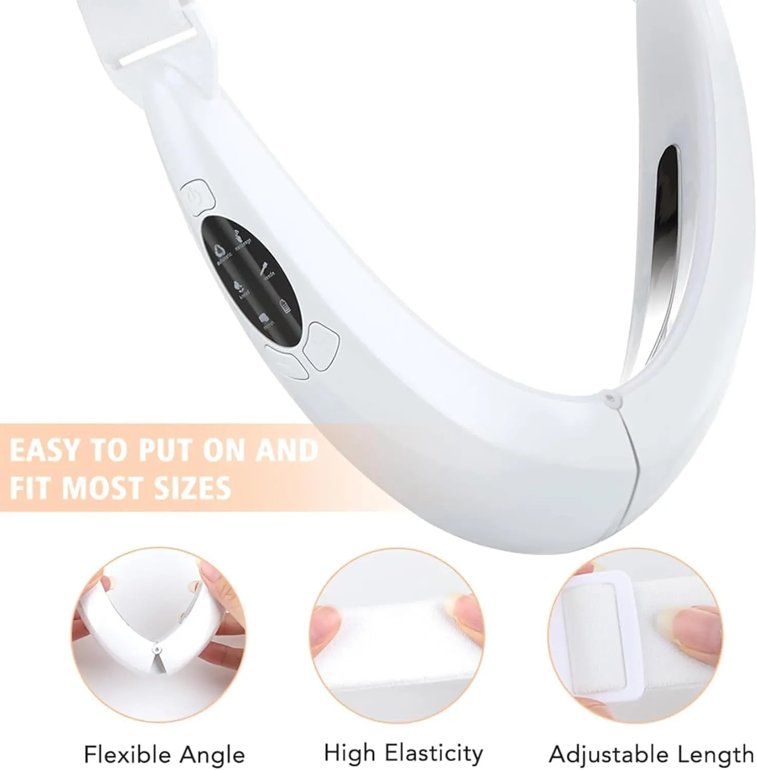 Slimdefine Face Massager, Slimdefine V Face Beauty Device, Slimdefine-Jawline Massager, with 8 Modes & Adjustable Intensities, The Straps are Freely Adjustable to Fit Everyone (Pink)