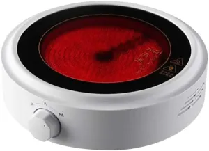 Small Electric Stove 800W Portable Countertop 6.7" Hot Plate Multifunctional Home Coffee Tea Water Heater