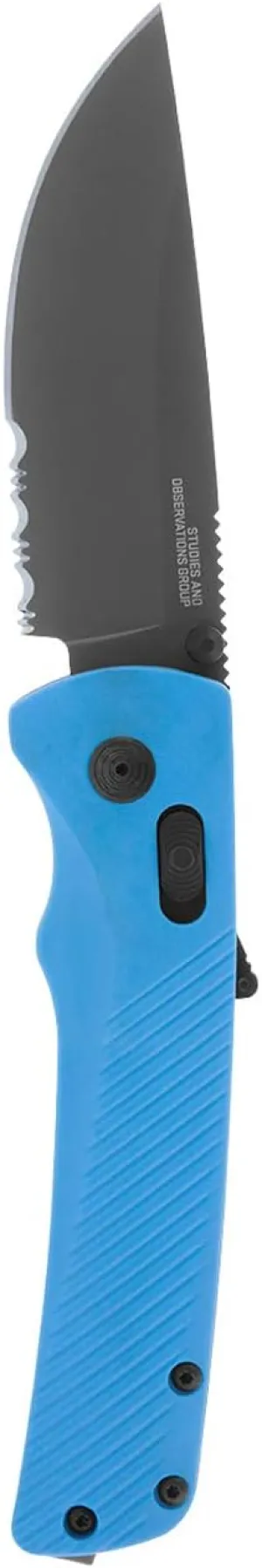 SOG Flash AT - Civic Cyan - Partially Serrated