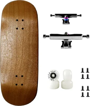 Soldierbar Pro Fingerboard Complete (5-layer Handmade Maple Deck  ARK i 34.5 Truck Pro Ice Wheels) King of Brown Deck