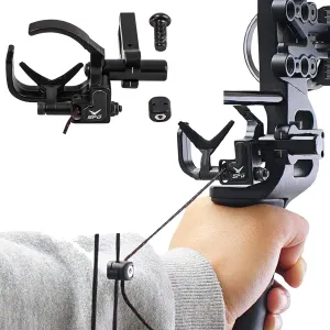 SOPOGER Drop Away Arrow Rest - Upgrade Archery Rest for Compound Bow Metal Adjustment Black Recurve Fall Away Arrow Rest Right Hand Hunting Target Shooting (Upgrade Rest)