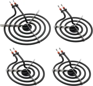 SP22YA Surface Burner Element Unit Set by SupHomie - Compatible with GE Hotpoint Range Stove - Includes 3 pcs WB30X254 6" and 1 pc WB30X253 8" (4 Pack)