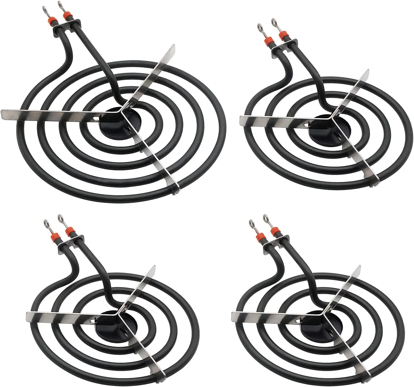 SP22YA Surface Burner Element Unit Set by SupHomie - Compatible with GE Hotpoint Range Stove - Includes 3 pcs WB30X254 6" and 1 pc WB30X253 8" (4 Pack)